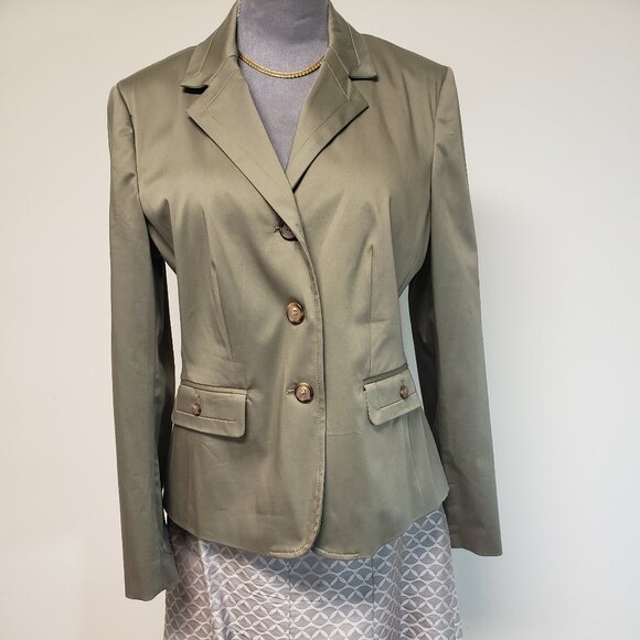 Tommy Hilfiger Polished Cotton Blazer - Picture 1 of 14